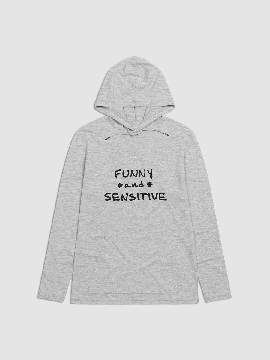 FUNNY *and* SENSITIVE printed lightweight hoodie product image (2)