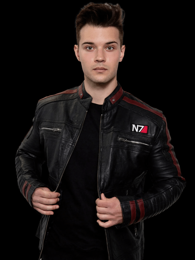 Mens Mass Effect N7 Leather Jacket product image (1)