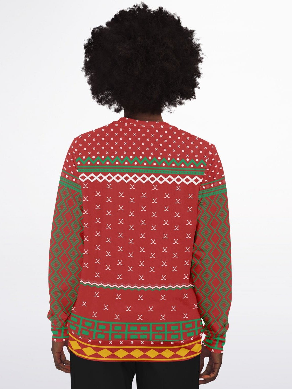 "Happy Hockeydays" Ugly Christmas Sweater | Funny Hockey Holiday Sweatshirt | Hockey Fan Winter Outfit product image (8)