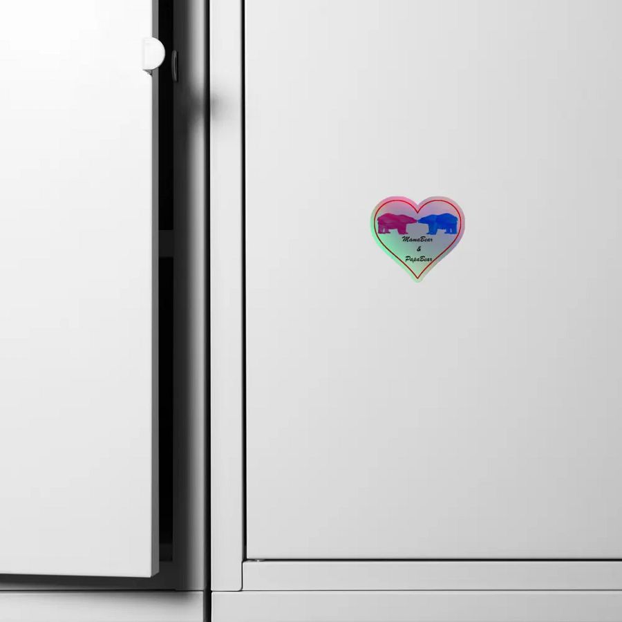 Mama & Papa Bear Holographic Sticker product image (4)