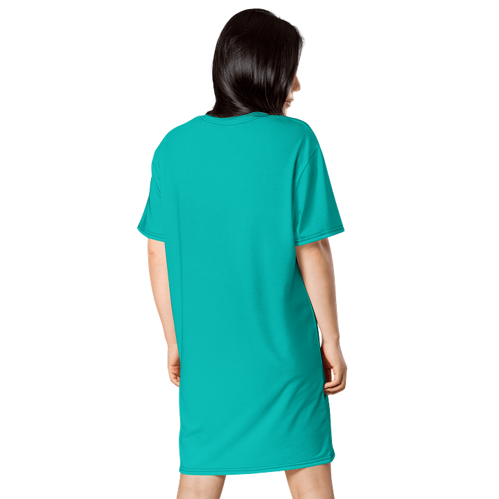 Oversized T-Shirt Dress - Vibrant Iris Blue, Sizes 2XS-6XL product image (2)