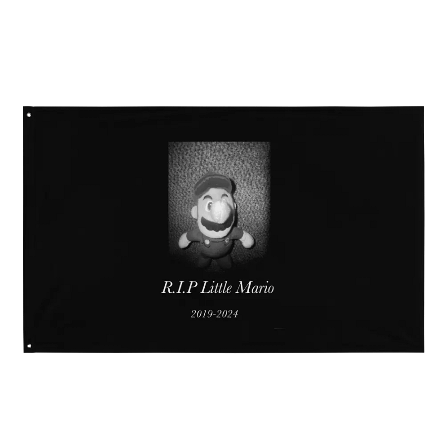 Little Mario Memorial Flag (RIP :<) product image (1)