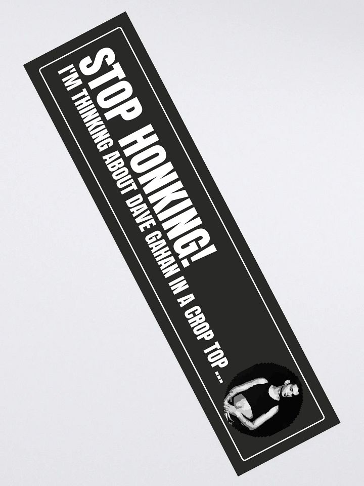 Dave Crop Top Bumper Sticker product image (2)