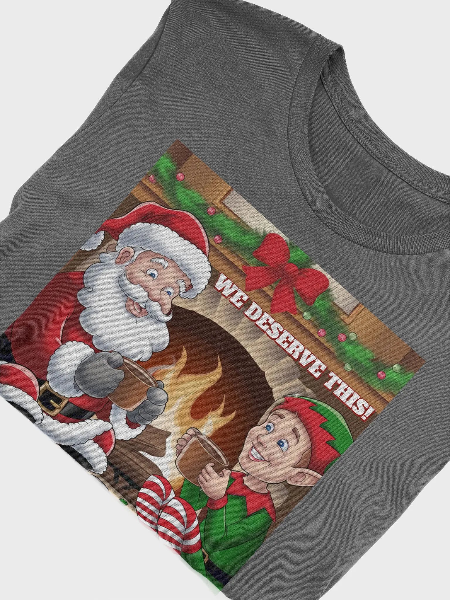 We Deserve This! Santa Claus and An Elf Taking a Break product image (26)