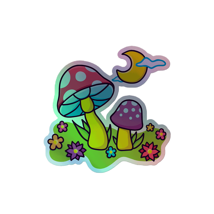 Cottage Shrooms | Holo Sticker product image (2)