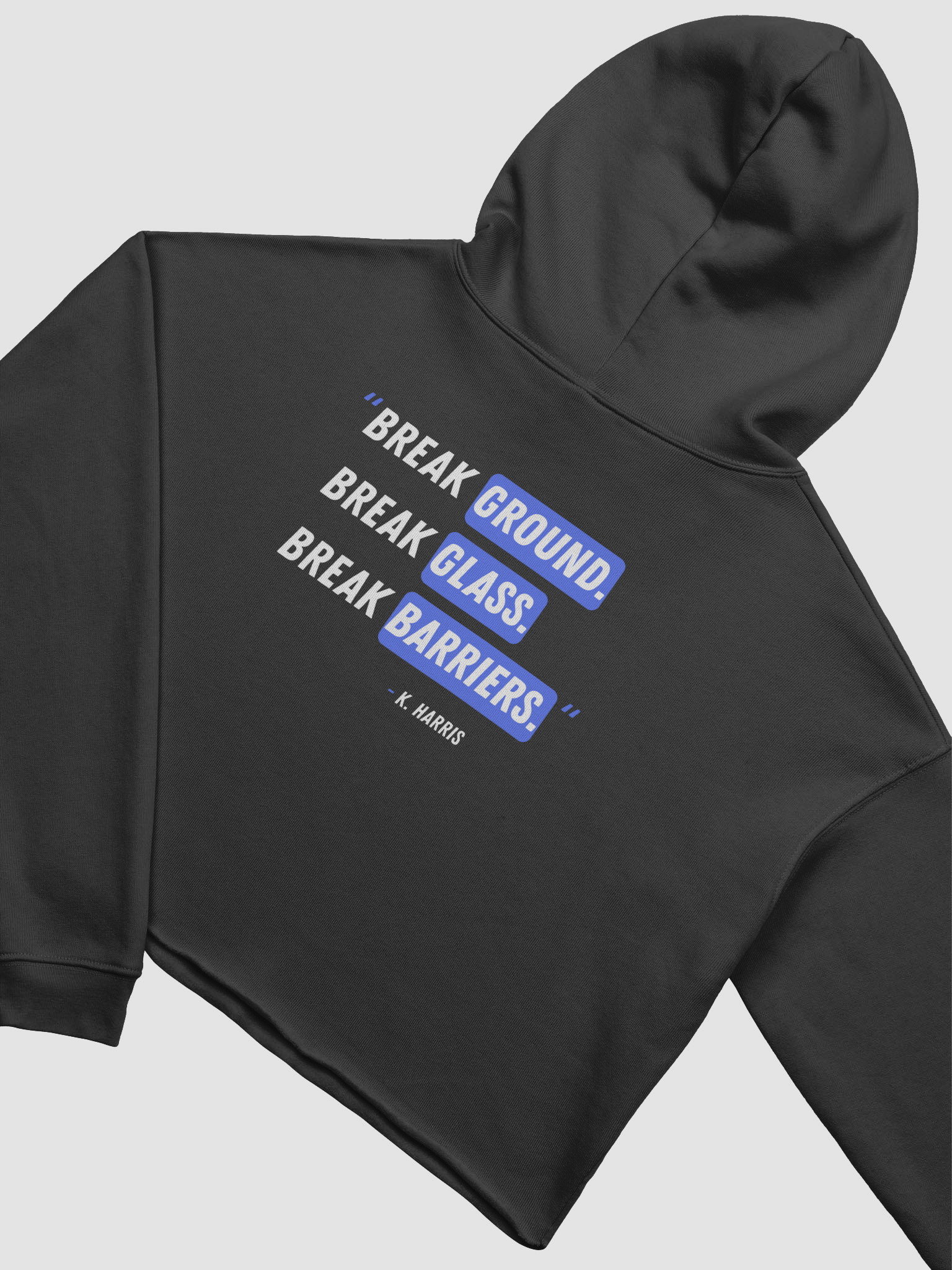 Kamala Would Never Cropped Hoodie | D A R K product image (4)