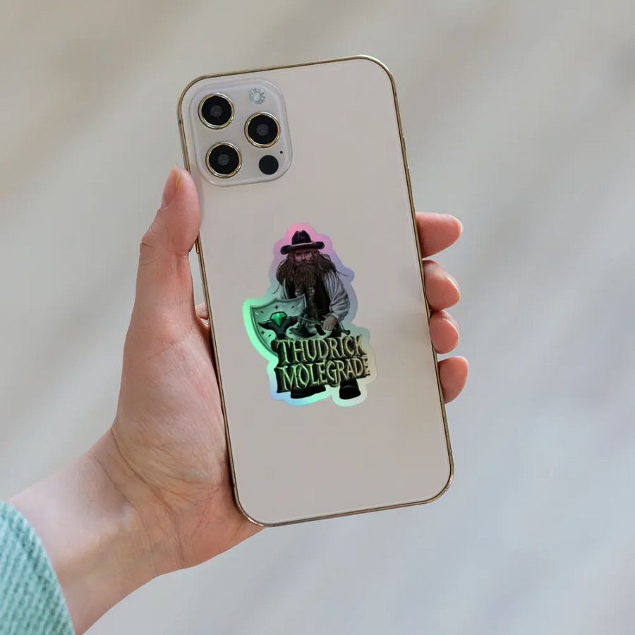 NoobsPodcast Thudrick Molegrade Holographic Sticker product image (6)