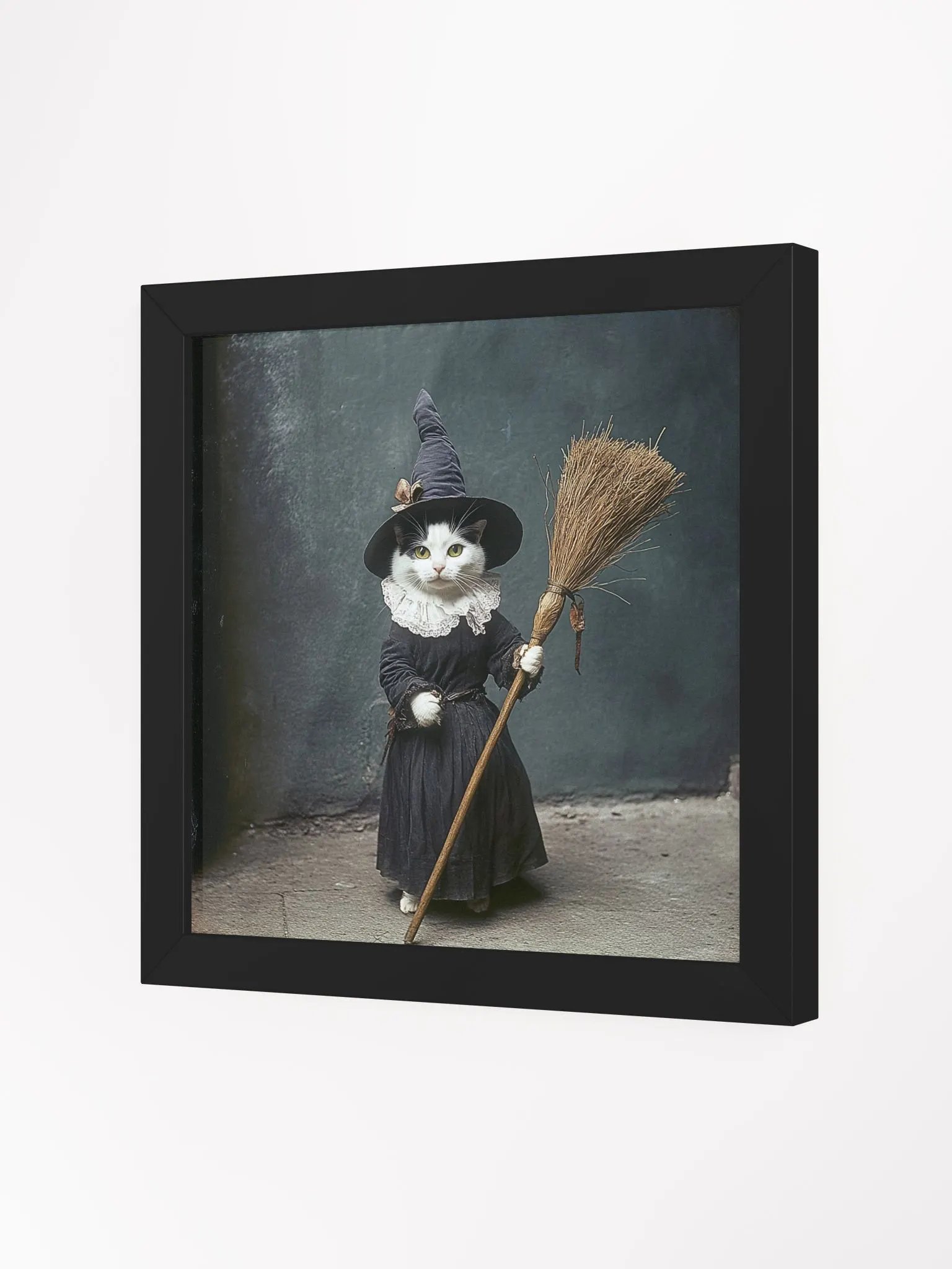 Black and White Cat Witch Photography Wall Art product image (14)