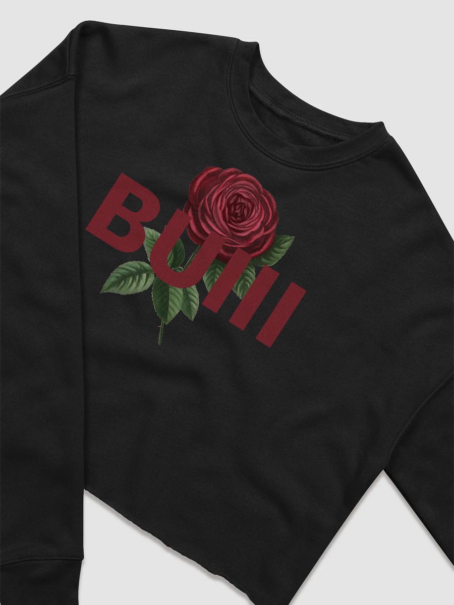 BUIII Logo Rose Women's Fleece Crop Sweatshirt product image (2)
