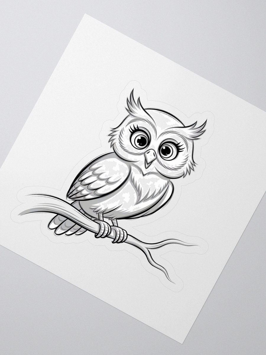Whimsical Owl Perch Stickers product image (2)