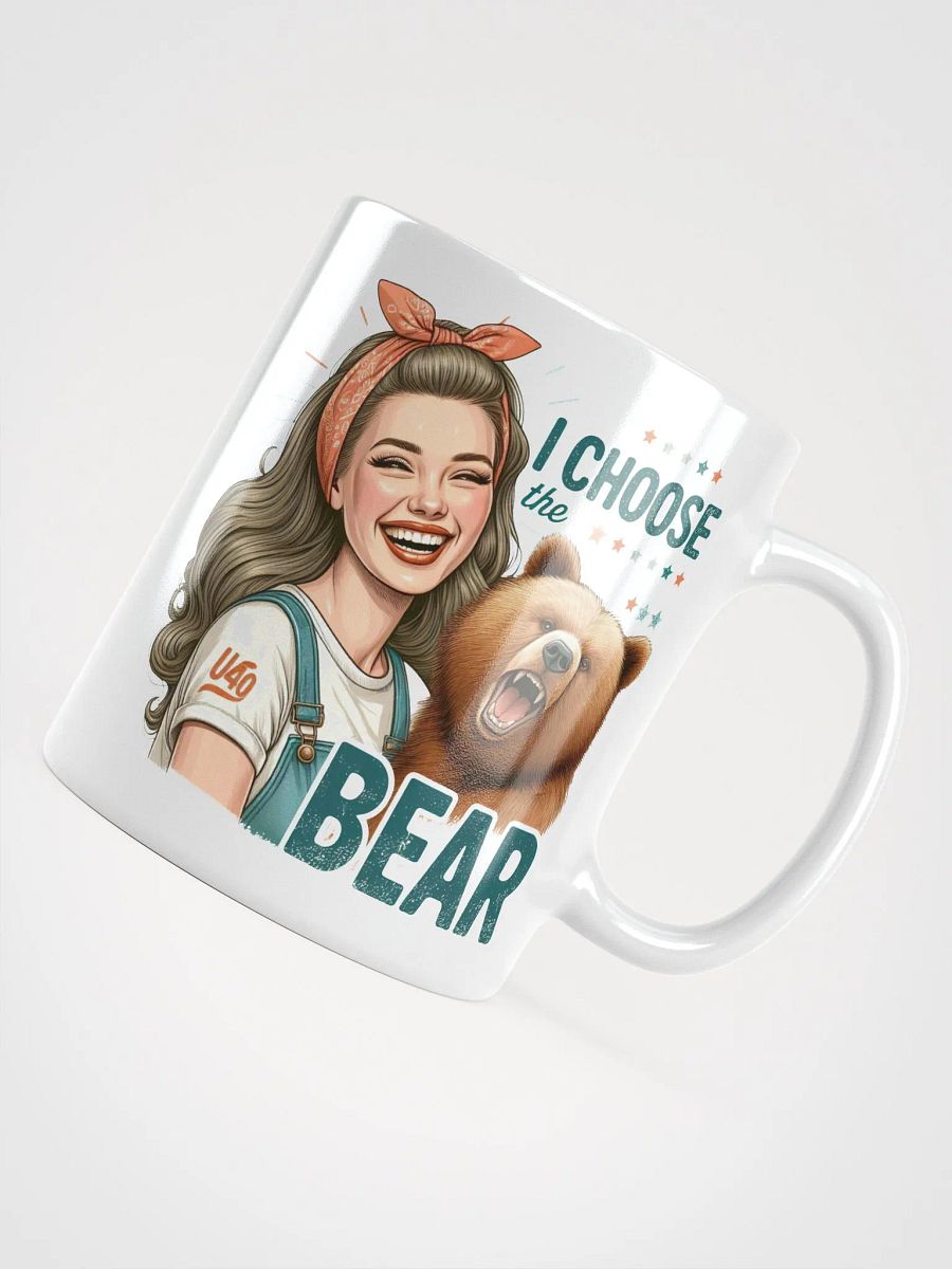 Choose The Bear White Glossy Mug product image (4)