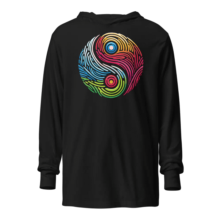 Yin-Yang Swirl Unisex Hooded Tee product image (1)