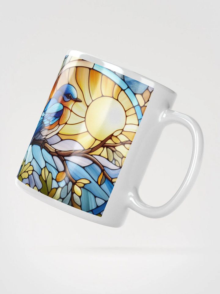 Stained Glass Bluebird Mug For Bird Lovers product image (2)