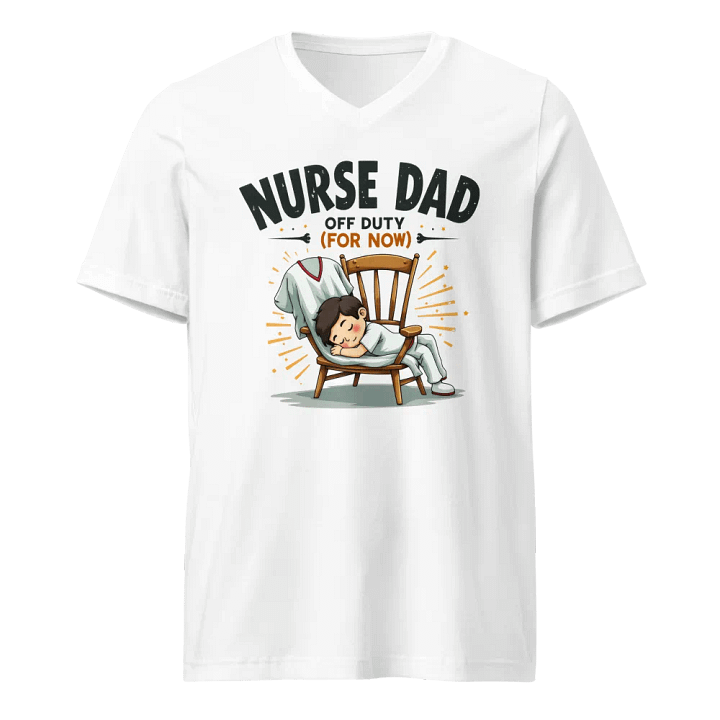 Nurse Dad Off Duty V-Neck Tee product image (1)