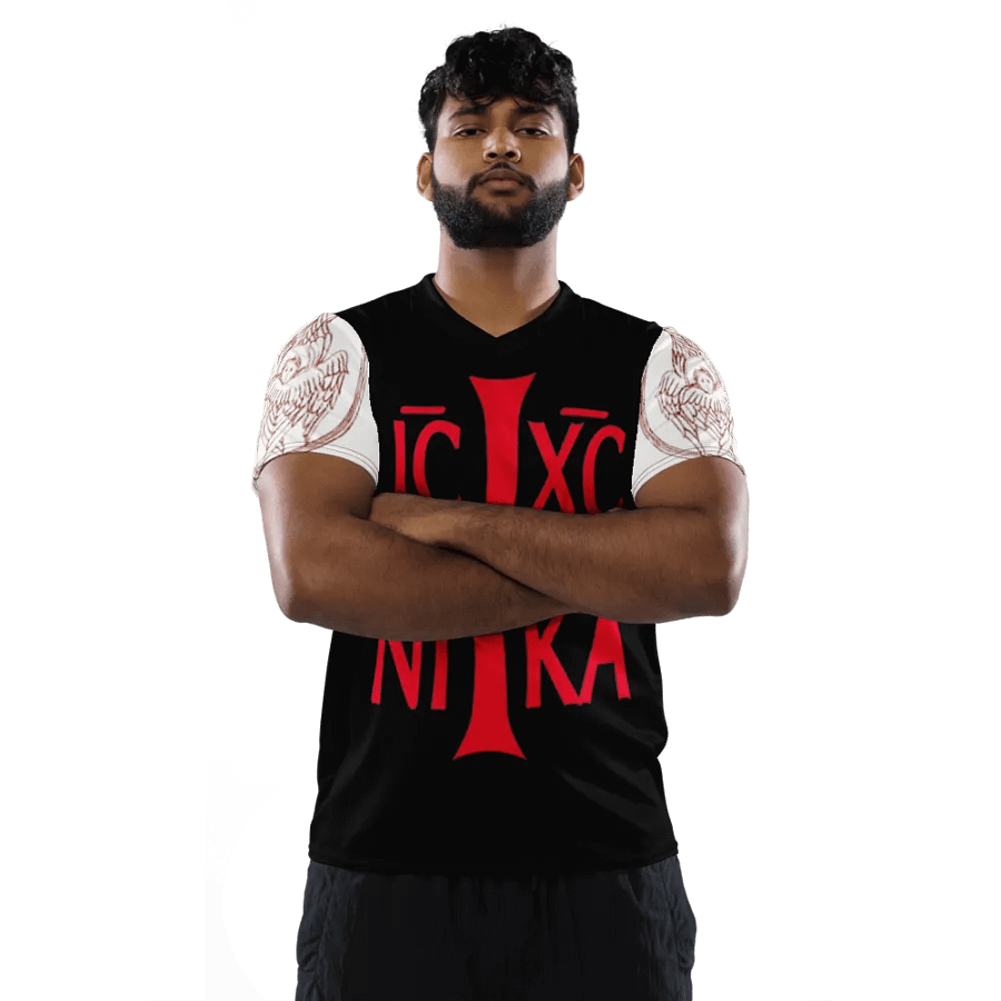 Jesus Christ Conquers All-Over Print Sports Jersey product image (5)