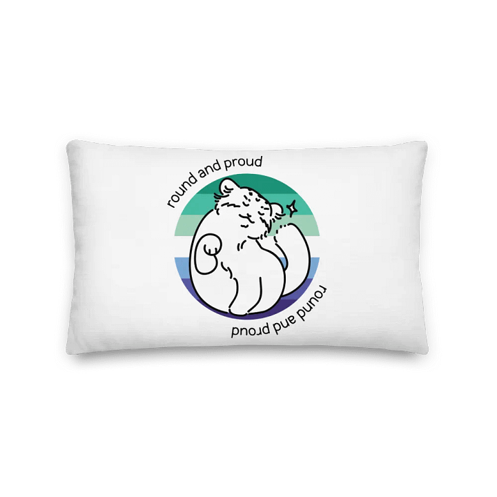 Round and Proud Manul Gay MLM Version - Pillow product image (2)