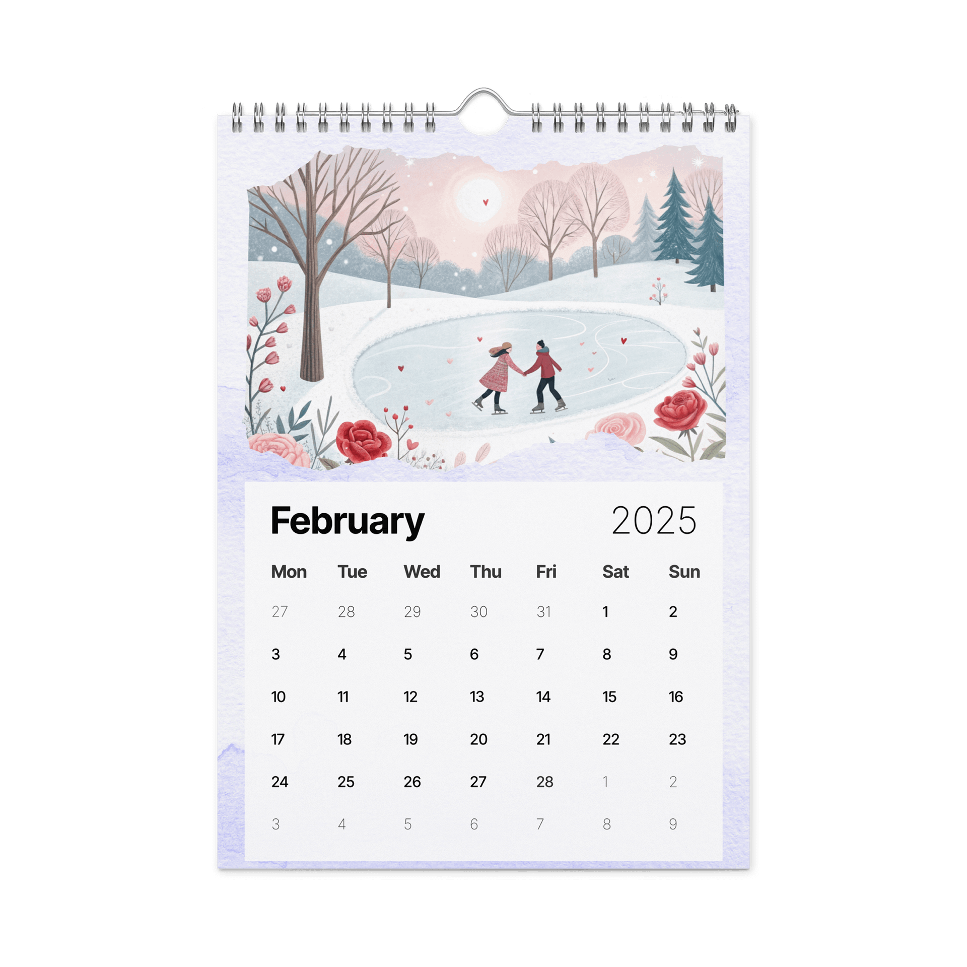 WATERCOLOR SEASONAL SCENES WALL CALENDAR 2026 product image (5)