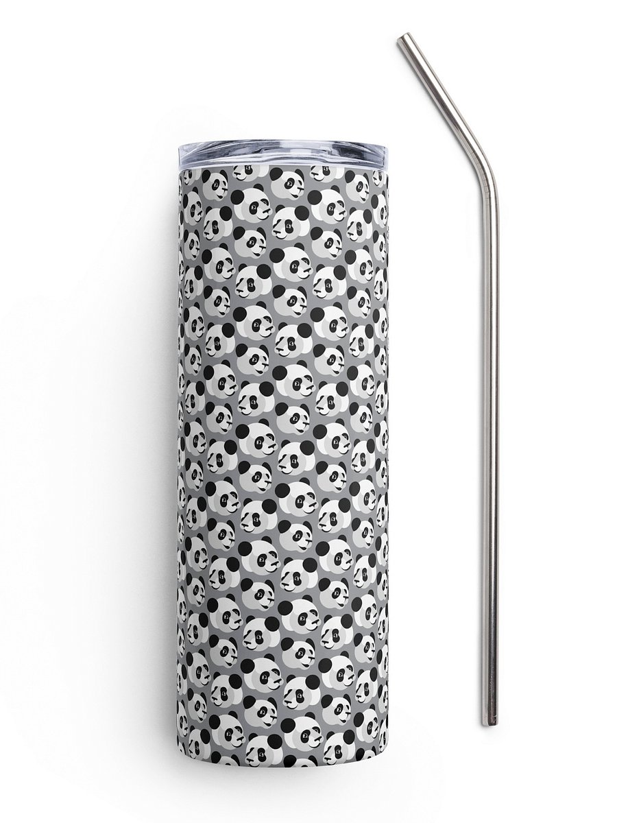 Pandas All Over Tumbler Image 1