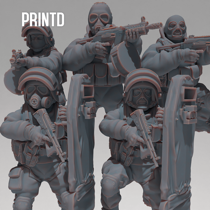 Russian Spetznaz GORKA Team - Modern Warfare Wargame Hobby Resin Scale Models product image (1)