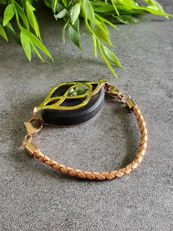 Natural Leather Bolo Bracelet | Handmade Accessory for Bellabeat Leaf Urban & Ivy product image (1)