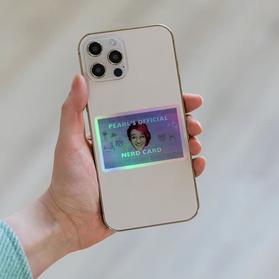 Pearl's Official Nerd Card (Sticker) product image (6)