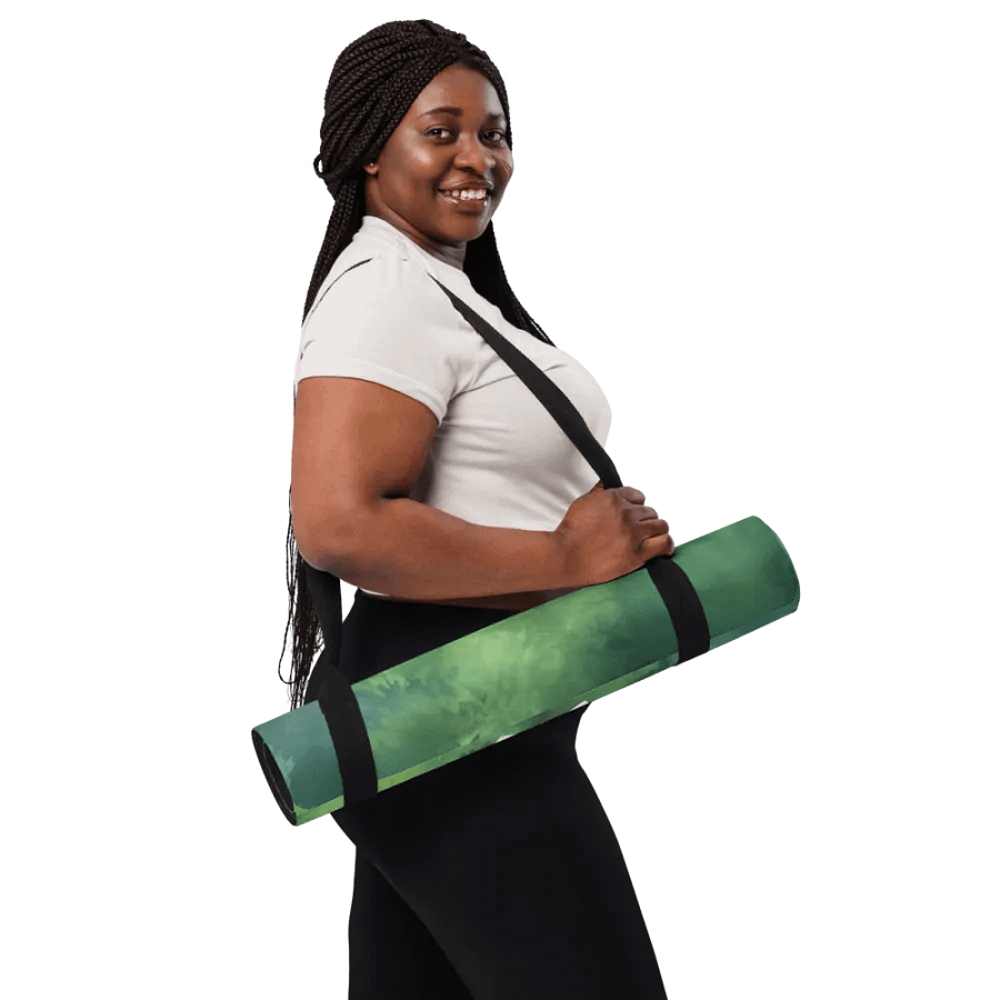 Lotus Namaste Green Forest Yoga Mat product image (10)