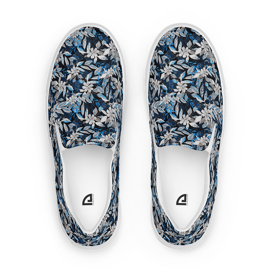 Blue White Garden Canvas Shoes product image (1)