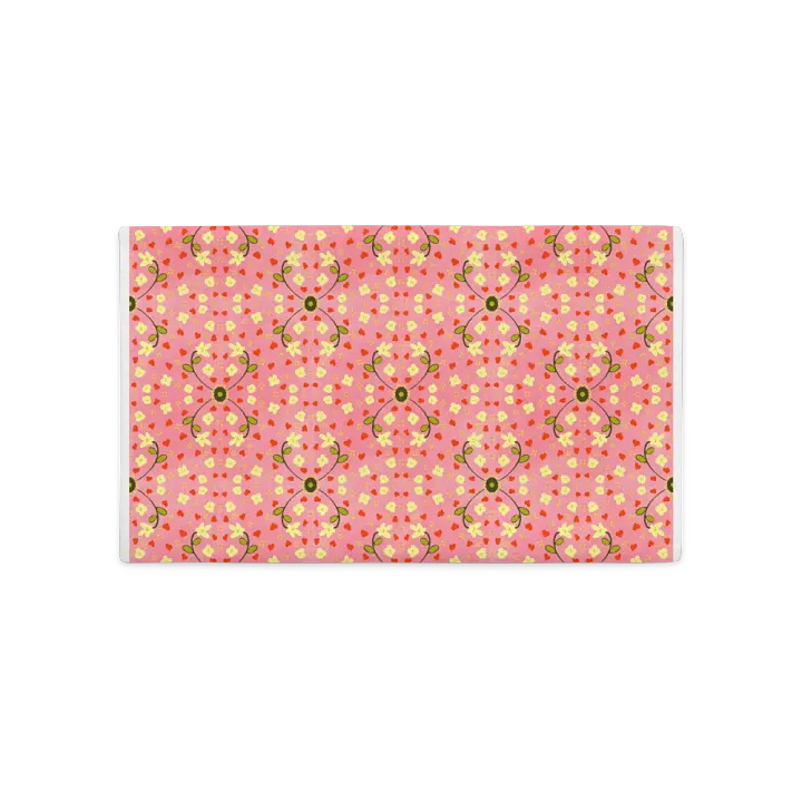 Hearts and Flowers Pink Pillow Case product image (5)