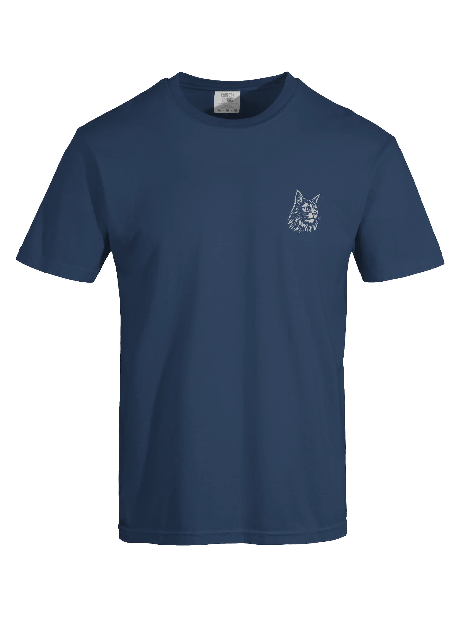 Minimalist cat t-shirt – Relaxed Fit Heavyweight Unisex Cotton T-Shirt product image (1)