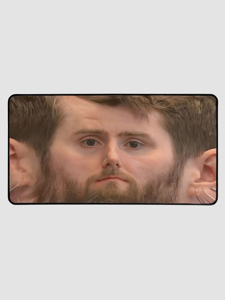Squished Linus head deskmat product image (1)