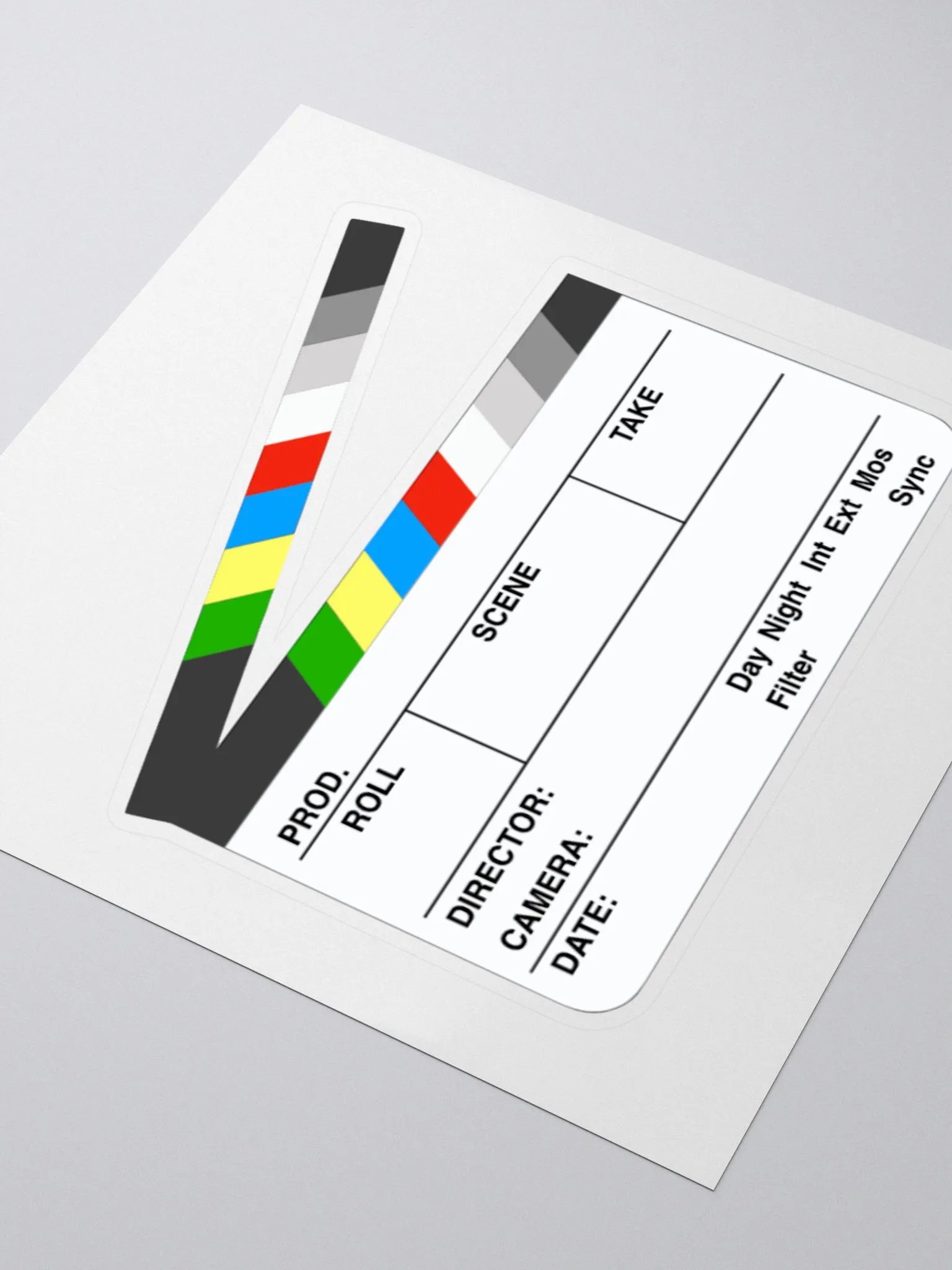 Clapperboard Sticker (color) product image (3)
