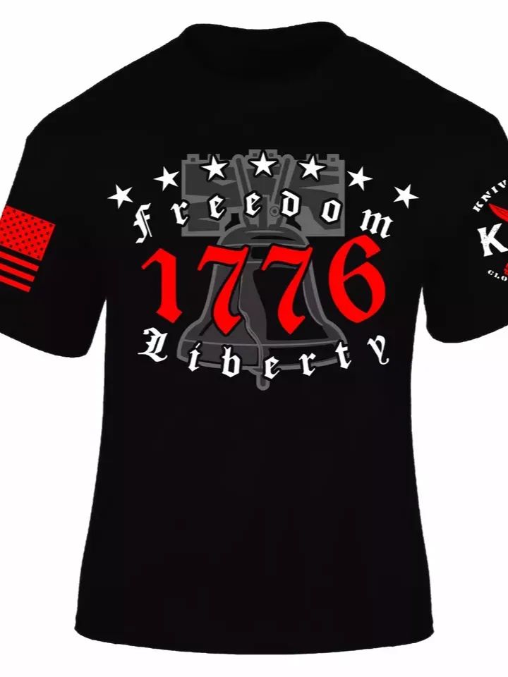 1776 T-Shirt I Patriot I Veteran I Liberty Bell I Freedom I America I Knives Out product image (1)
