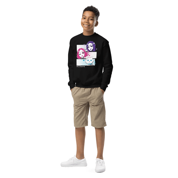 Alex y Tely Youth Anime Sweatshirt product image (2)