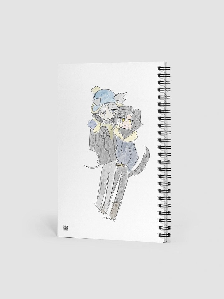 Grey hound and the black-coated retriever Vacation notebook product image (2)