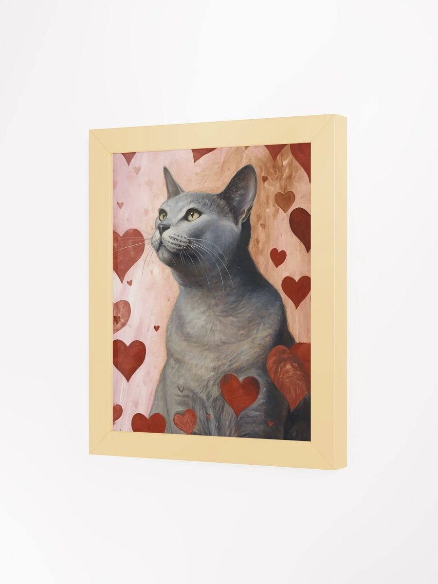 Whimsical Cat Hearts Framed Poster product image (6)