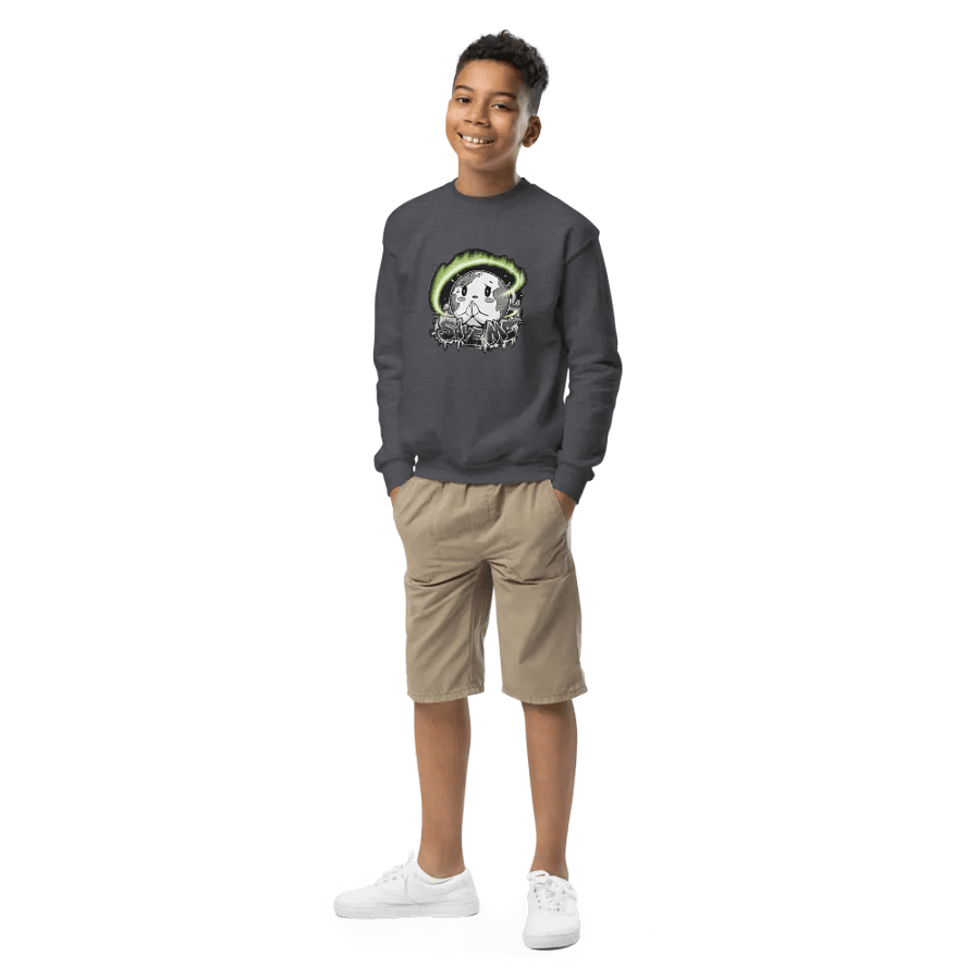 Save Me Kids Crew Neck Sweatshirt | Eco-Friendly Style for Young Activists product image (3)
