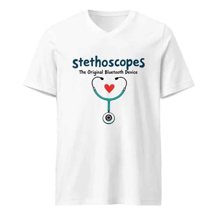 Heartbeat Stethoscope V-Neck Tee product image (1)