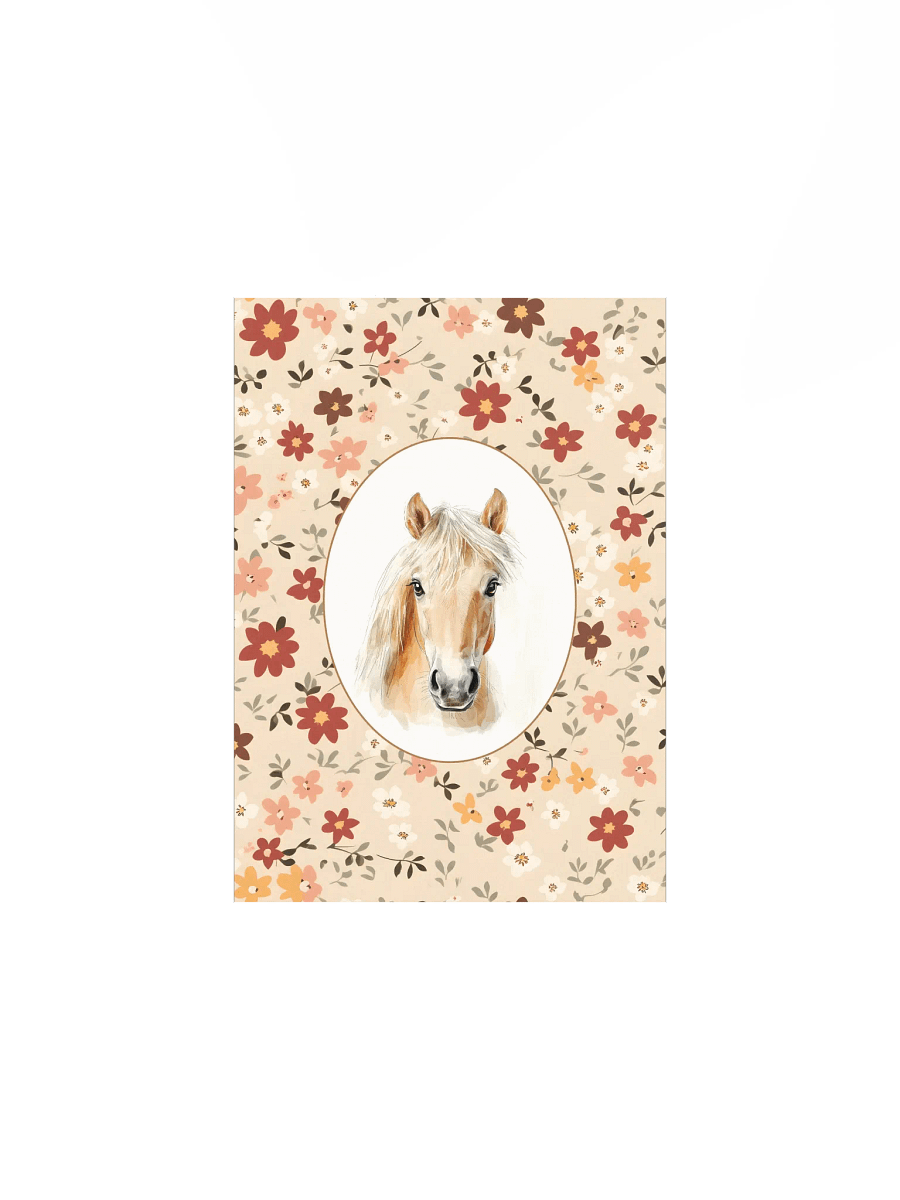 Horse on Boho Wildflower Pattern, Farmhouse Nursery product image (2)