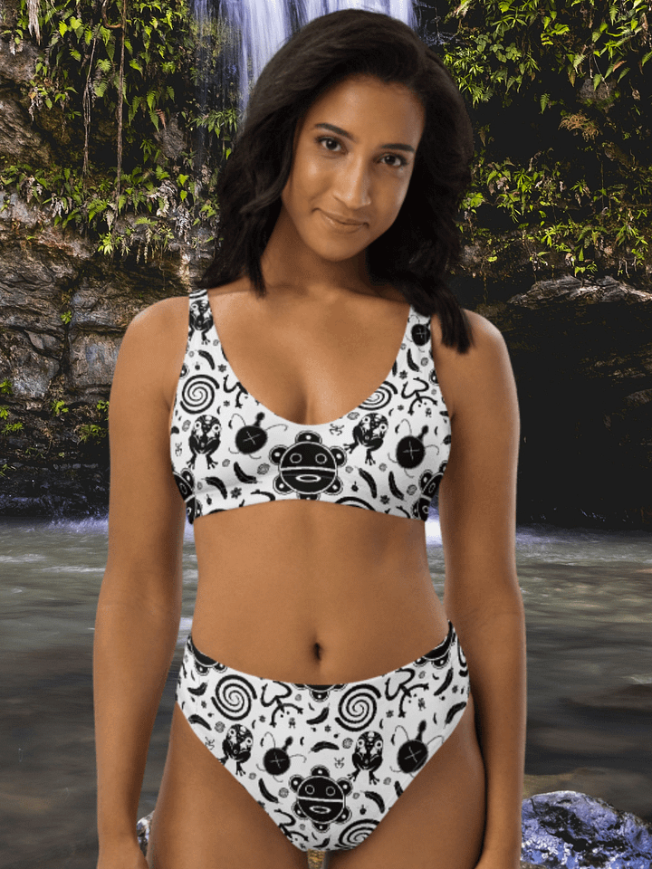 Traditional Taino Symbols High-Waisted Bikini Set product image (1)