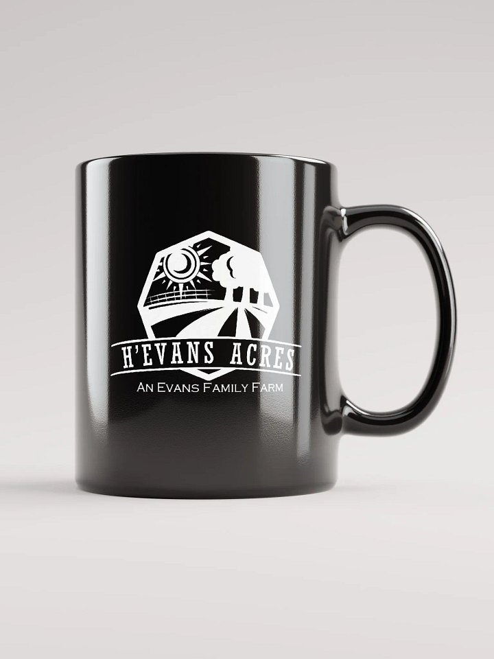 H'Evans Acres Black Mug product image (1)