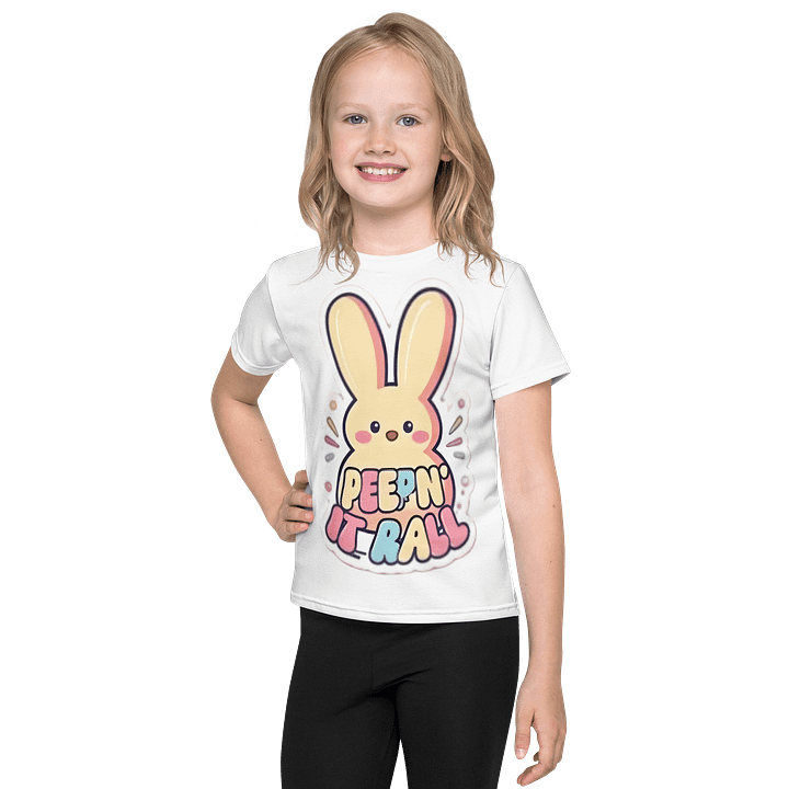 Kids Crew Neck T-Shirt PEEP Graphic All-Over Print product image (1)
