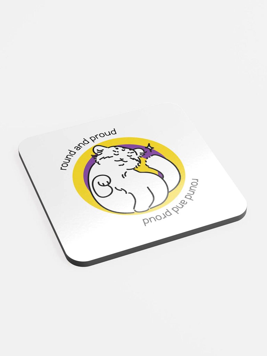 Round and Proud Manul Intersex Version - Coaster product image (2)