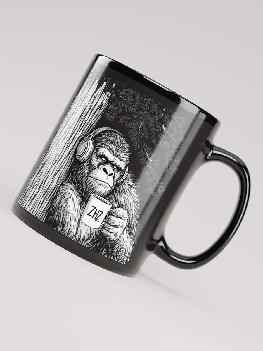 ZHZ Bigfoot Morning Groove Black Mug product image (7)