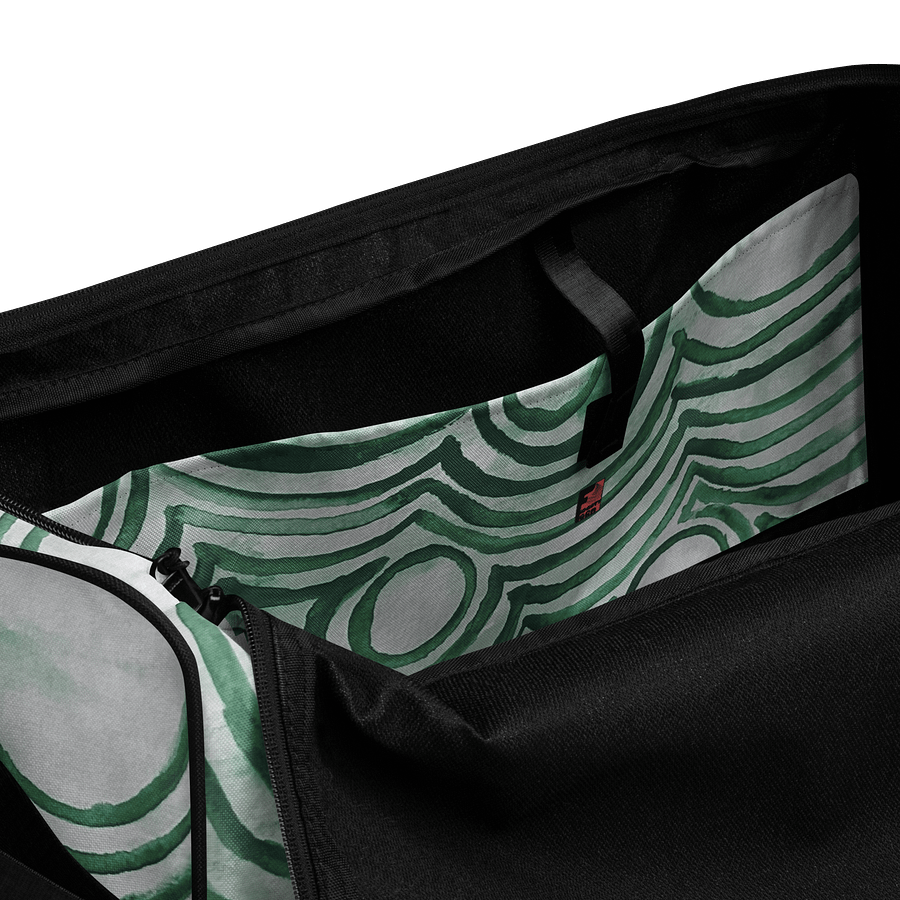 "Green Swirl" Duffel Bag product image (6)