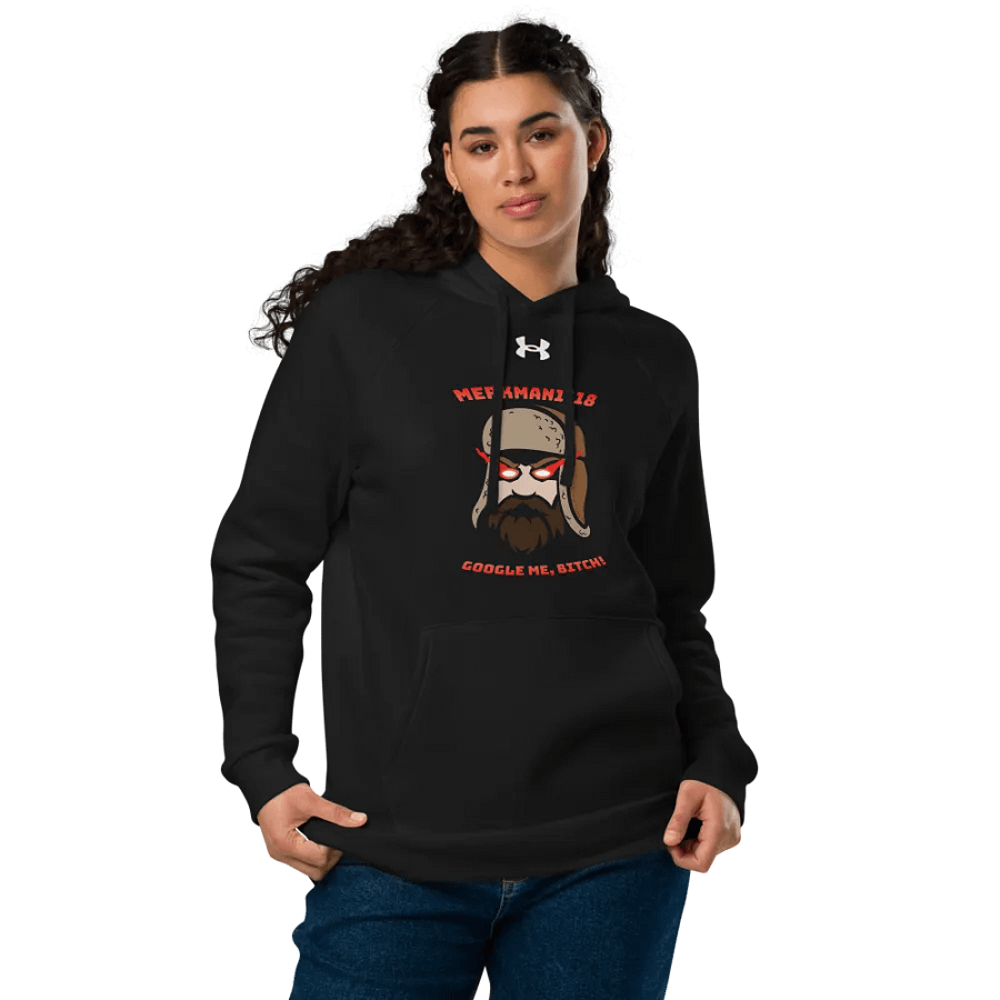 Merkman1118 GOOGLE ME BITCH Under armor hoodie product image (6)