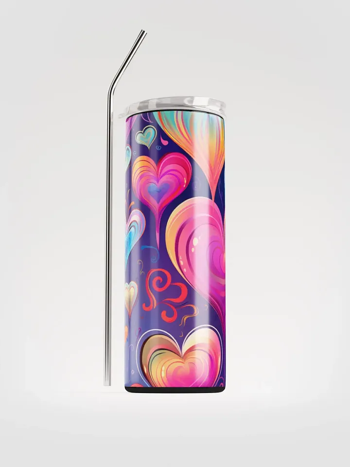 Boho Hearts Stainless Steel Tumbler: Embrace Love in Style product image (1)
