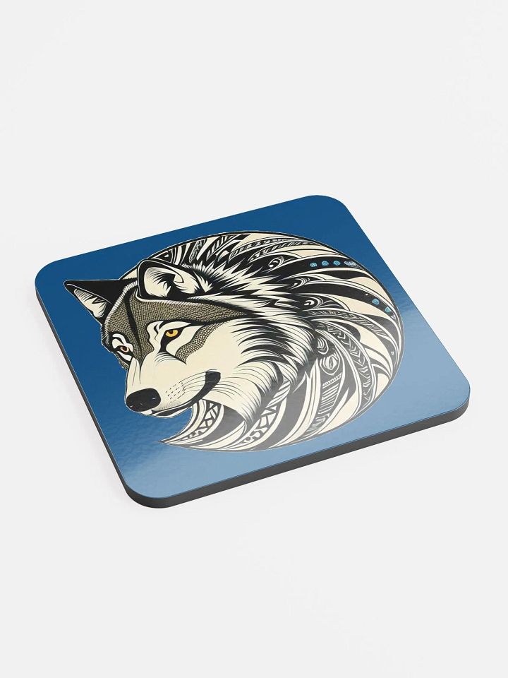 Timber Wolf Glossed Cork Coasters product image (2)