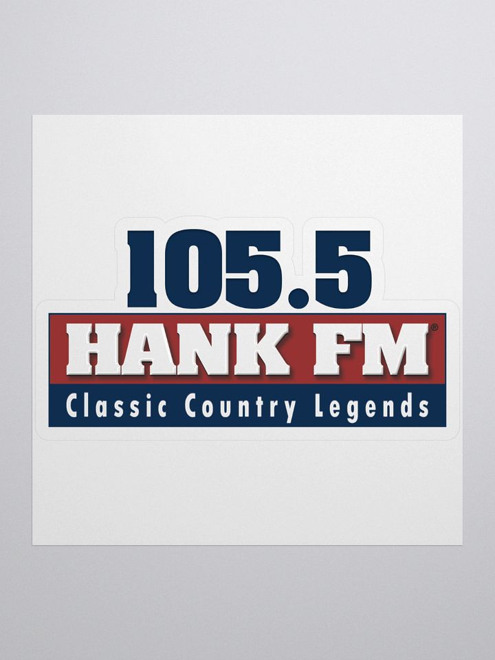 105.5 Hank logo cut out sticker product image (1)