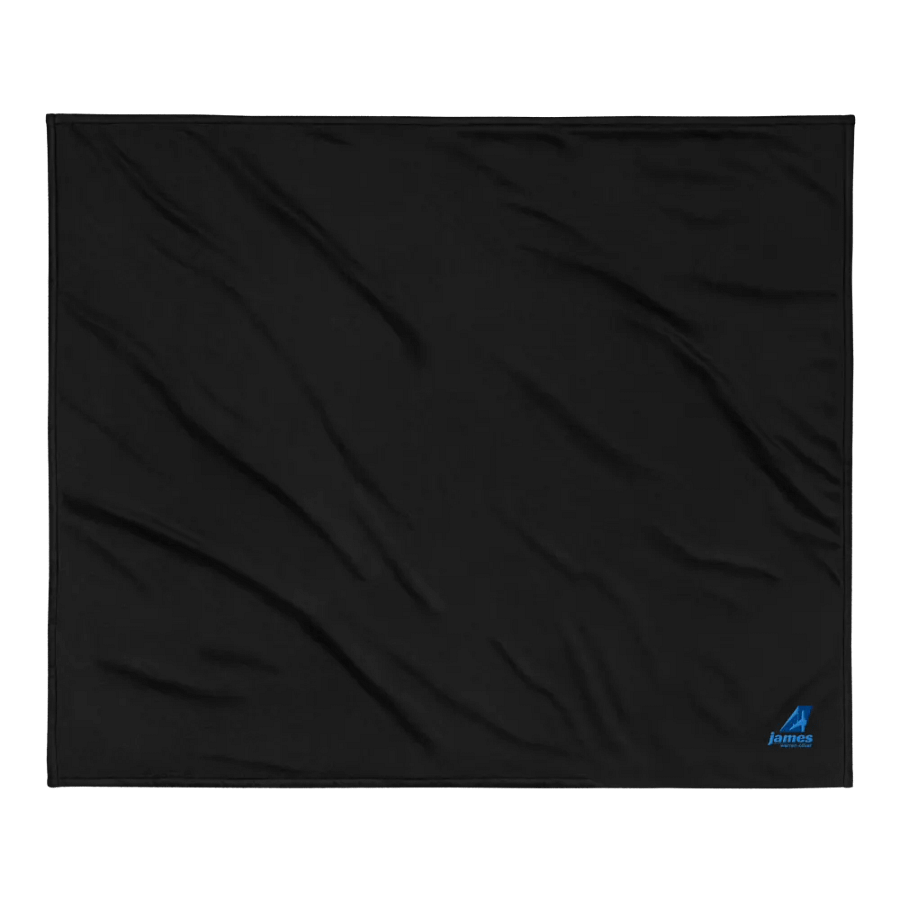 Luxury First-Class Flight Blanket - James Warren-Oliver Two-Tone Blue Tailfin product image (2)