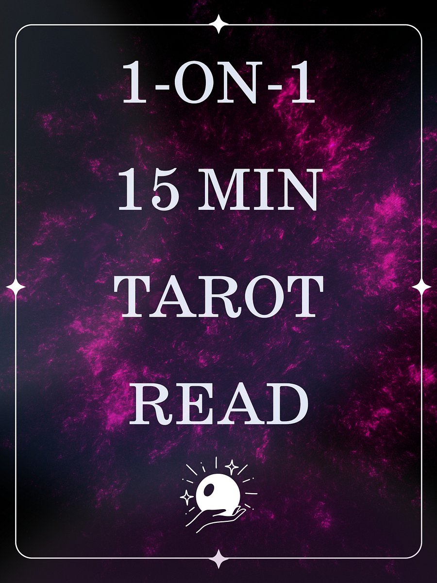 1-on-1 Tarot Read: 15min product image (1)